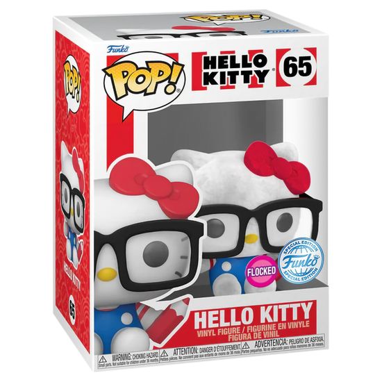 Фигурка Funko POP! Hello Kitty Hello Kitty Nerd (FL) (Exc) (65) 75525 / Фигурка Фанко ПОП! по мотивам франшизы "Hello Kitty", Hello Kitty в очках