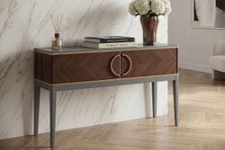 Консоль шпон 2 ящика 120x80x35см Garda Decor