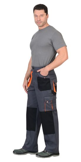 Брюки "Сириус-Манхеттен" (т.серый/черный/оранжевый)