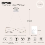 Подвесная люстра Maytoni WEAVE MOD062PL-L56CH3K