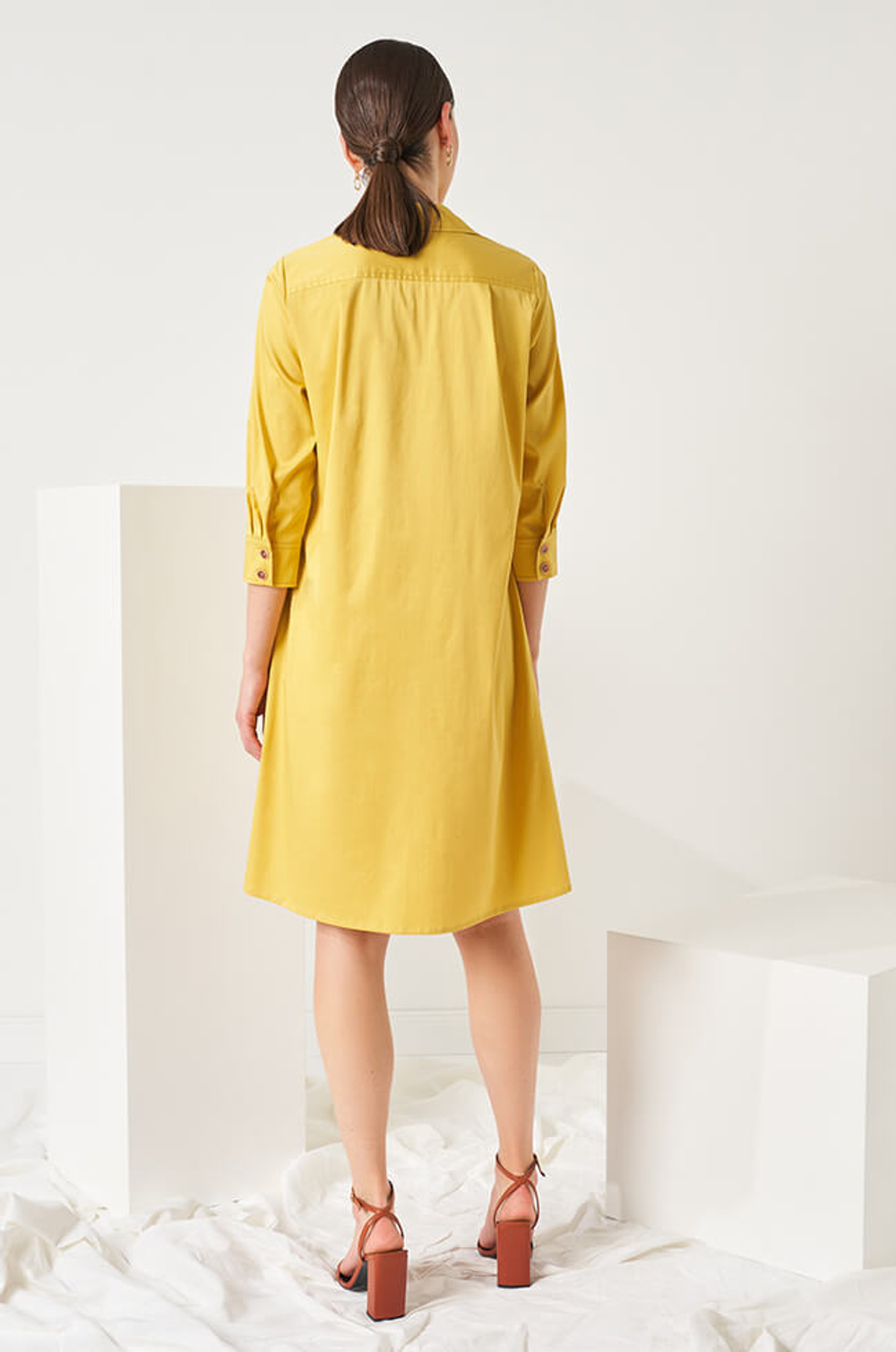 51485 Платье женское (охра)