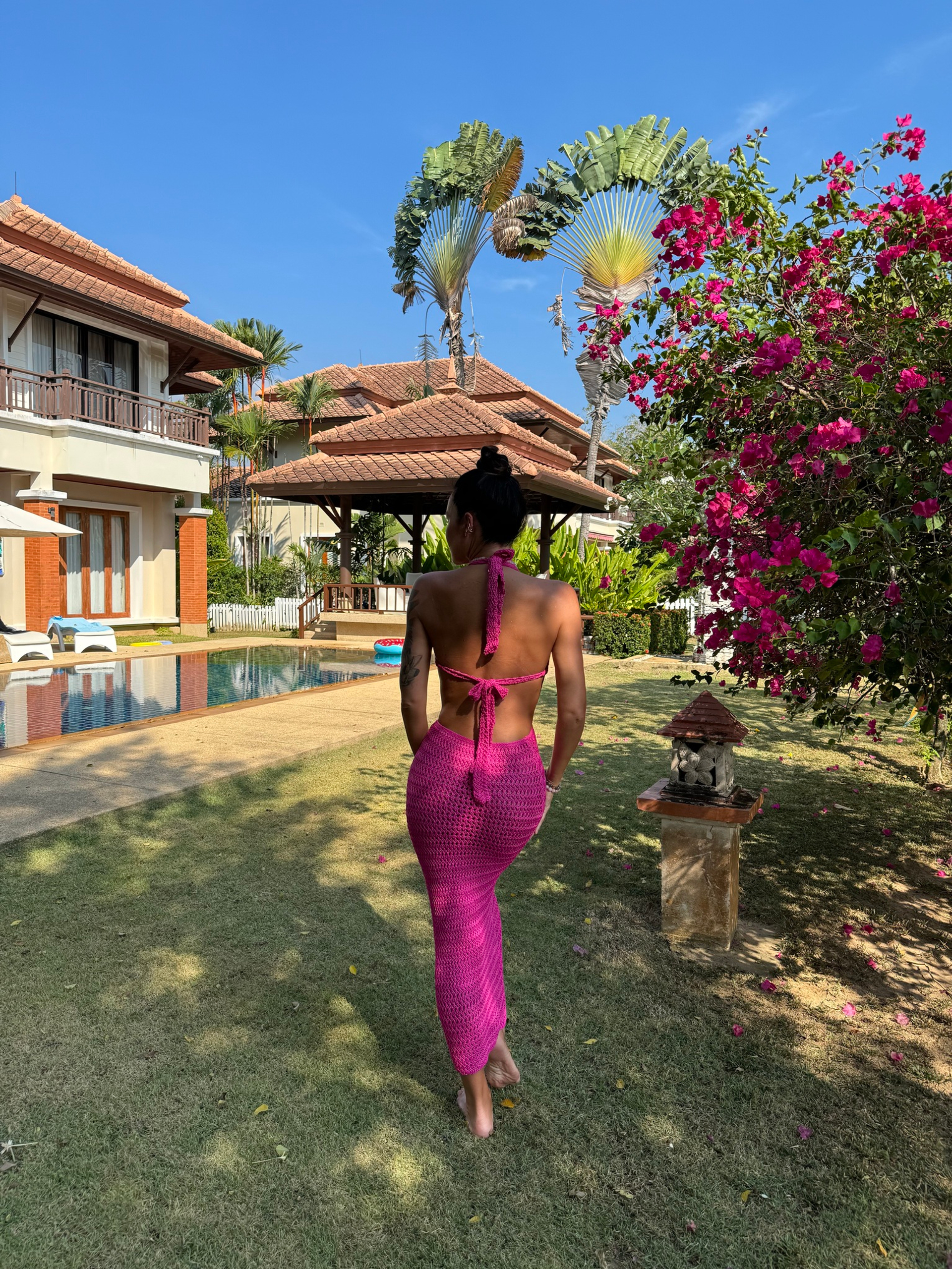 Платье с кольцом фуксия КЭНДИ пошив