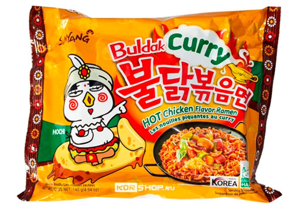 Лапша Рамен Samyang со вкусом острой курицы и карри , 140г