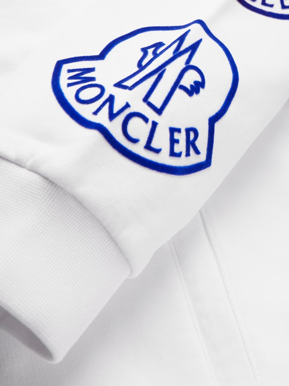 Кофта Moncler Logo-Flocked Zip Up