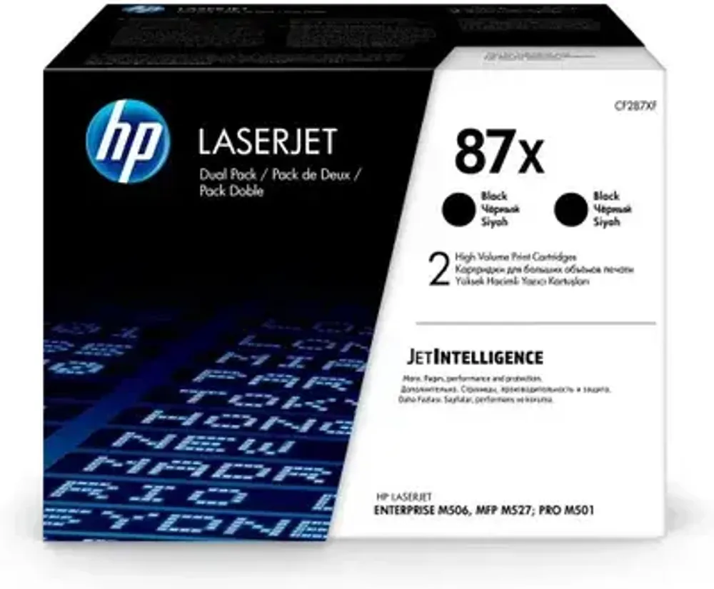 Картридж HP 87X (CF287XD) лазерный увеличенной емкости упаковка 2 шт (2*18000 стр)