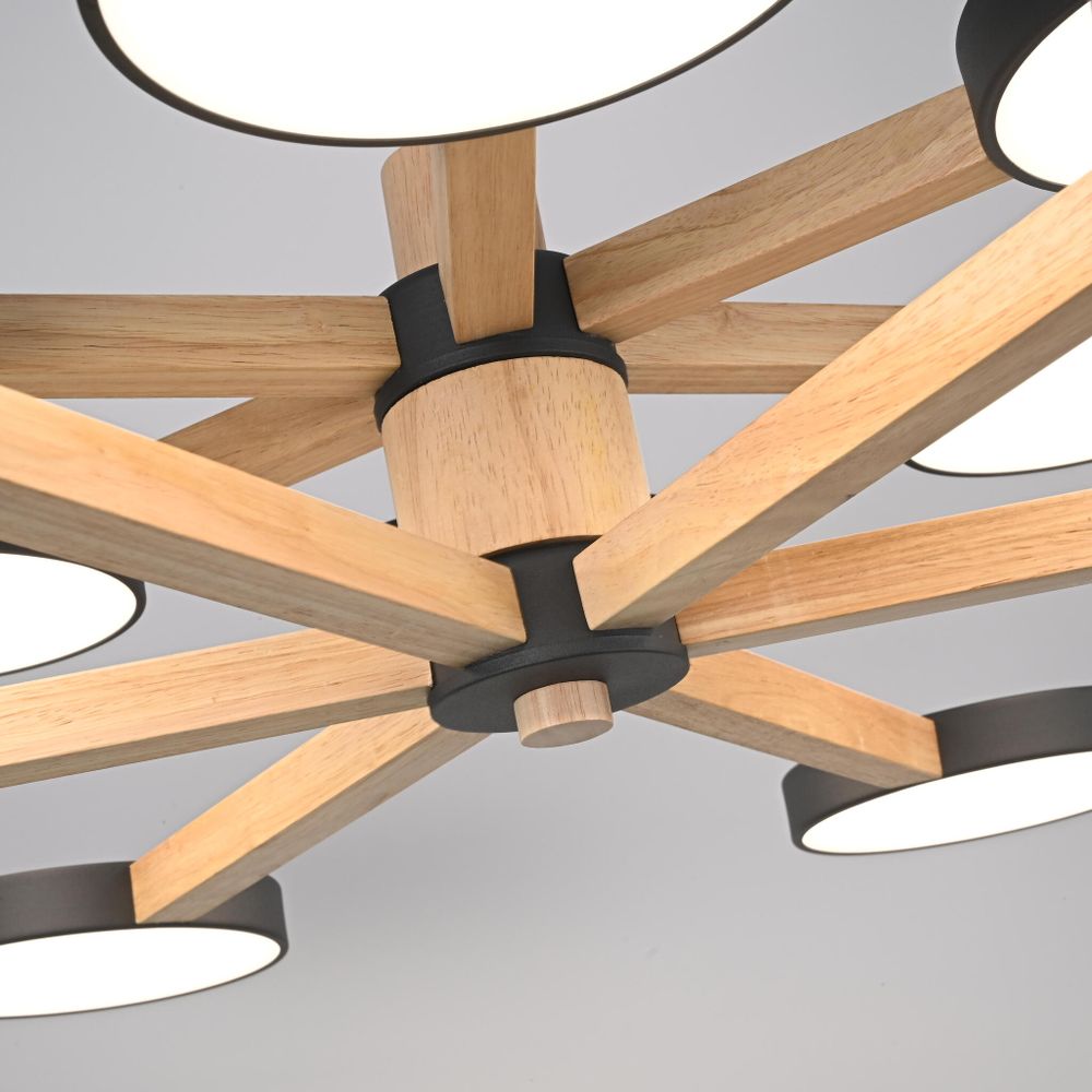 Люстра на штанге TURNA DBL L12 Black