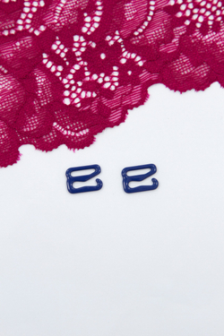 Кольцо, регулятор, крючок для бюстгальтера ультрамарин 1 см