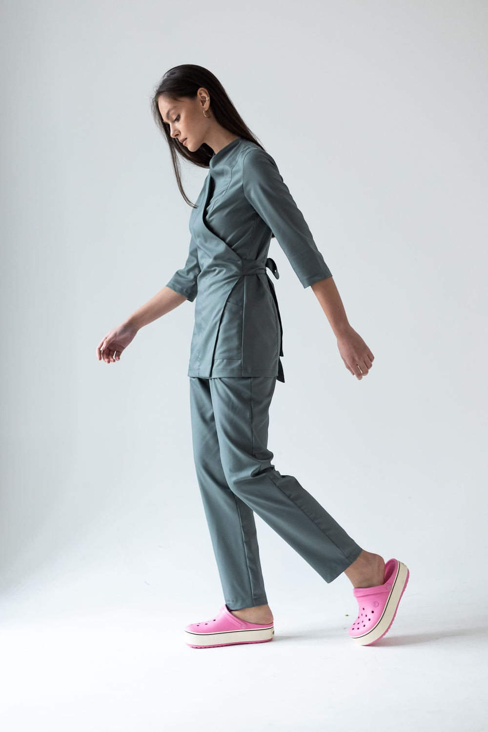 Блуза женская м288 Toray стретч шалфей