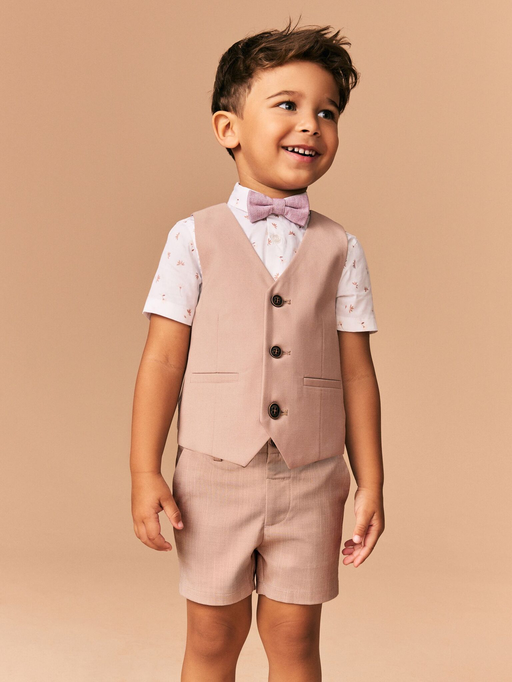 Комплект из четырех предметов для мальчика Next E51-033, Розовый, Белый