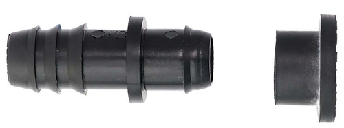 Коннектор заершенный 16мм с резиновым уплотнителем