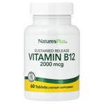 NaturesPlus, витамин B12, длительное высвобождение, 60 таблеток