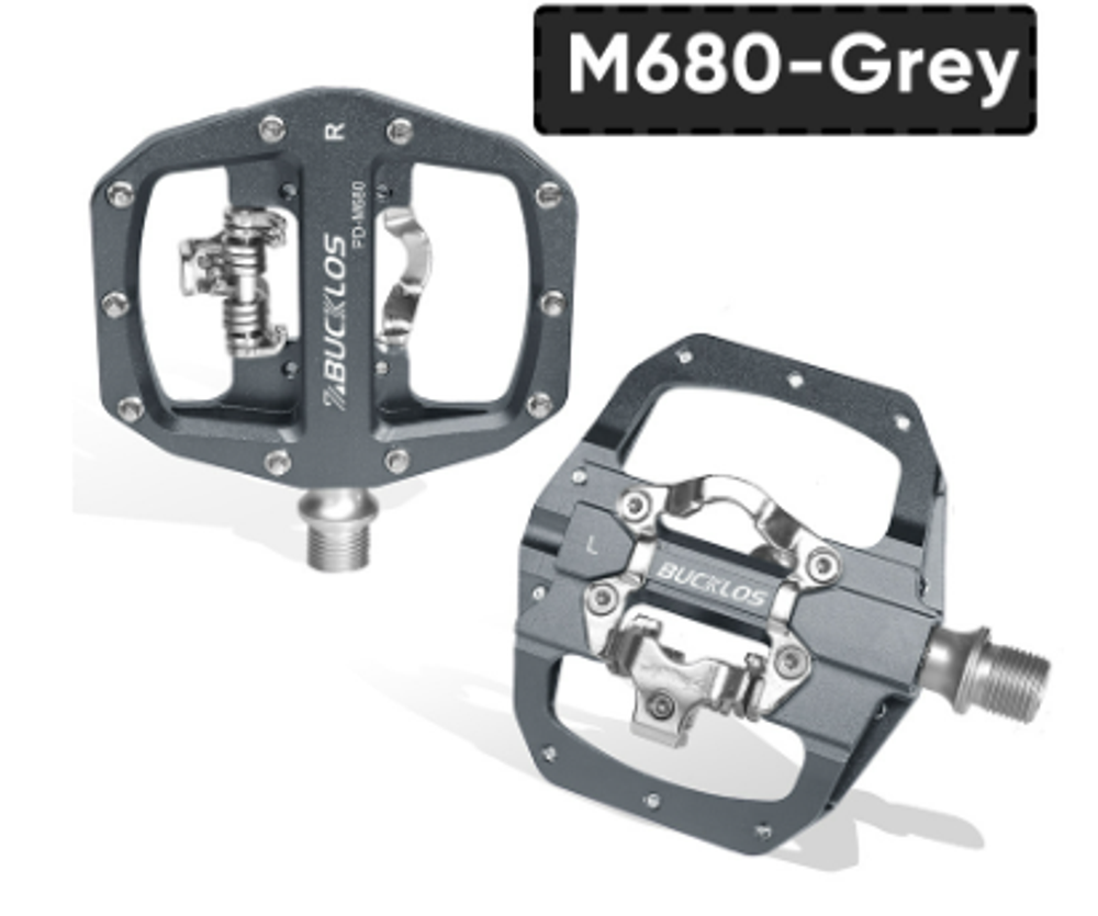 Педали платформы SPD BUCKLOS 900325-GREY-M212