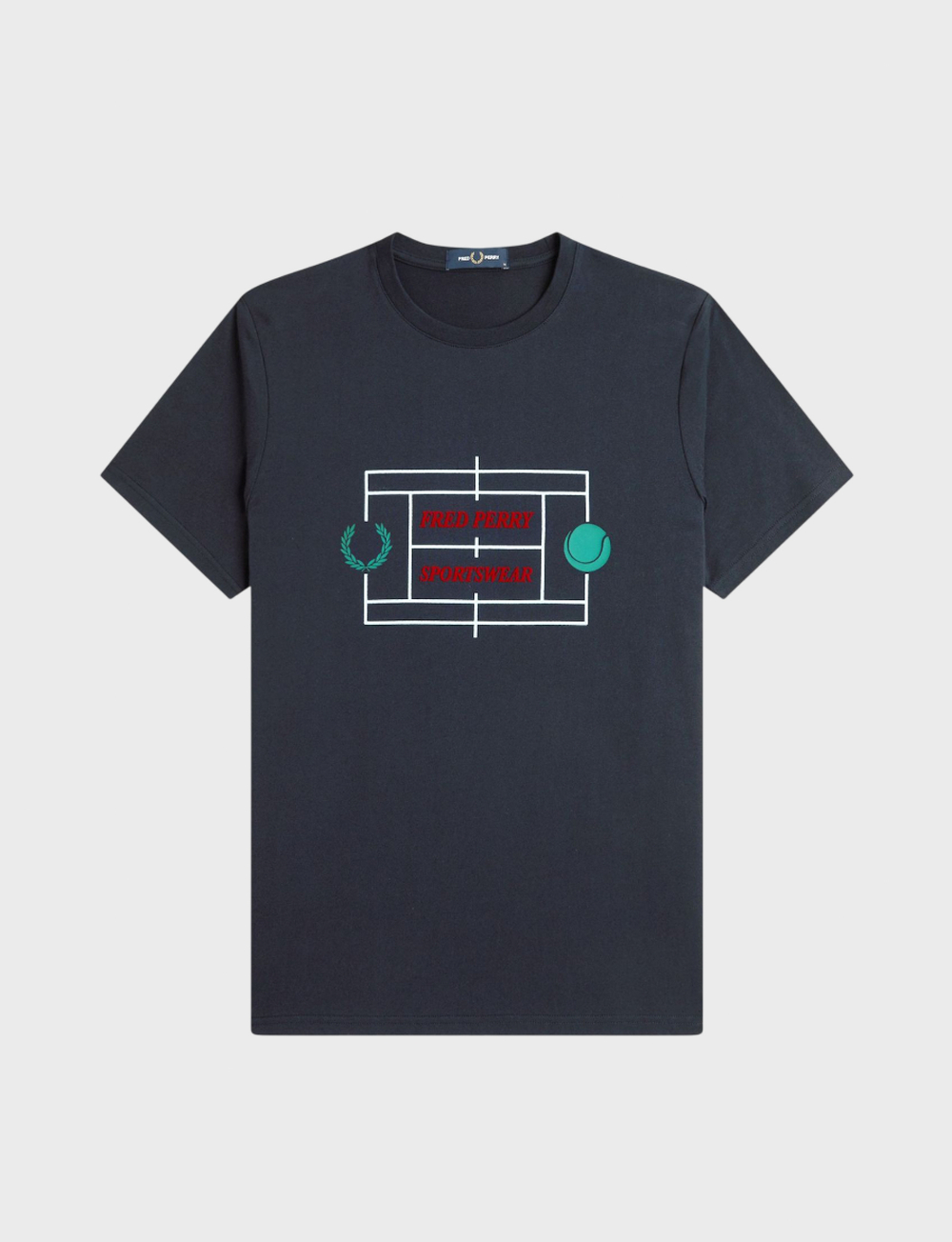 Футболка FRED PERRY Tennis Court Graphic T-Shirt