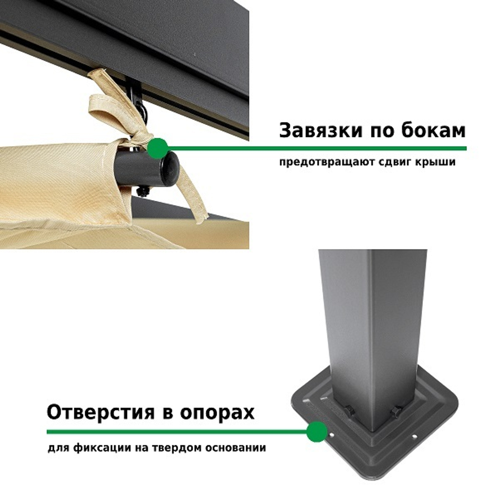 Тент садовый Green Glade 3x3 м