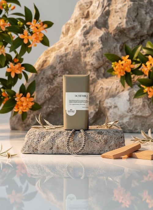 BOUTIQUE DE SAVON Масляная плитка-жгут для тела Цветы апельсина, чай и ваниль (по мотивам Devil's intrigue)