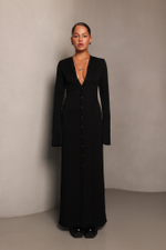 Платье-кардиган на кнопках