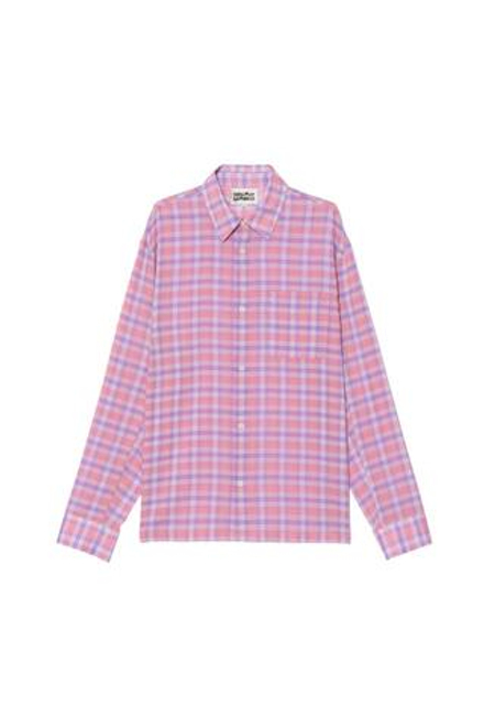 ZARA X BENITO ANTONIO РУБАШКА СВОБОДНОГО КРОЯ В КЛЕТКУ, КРАСНОВАТЫЙ