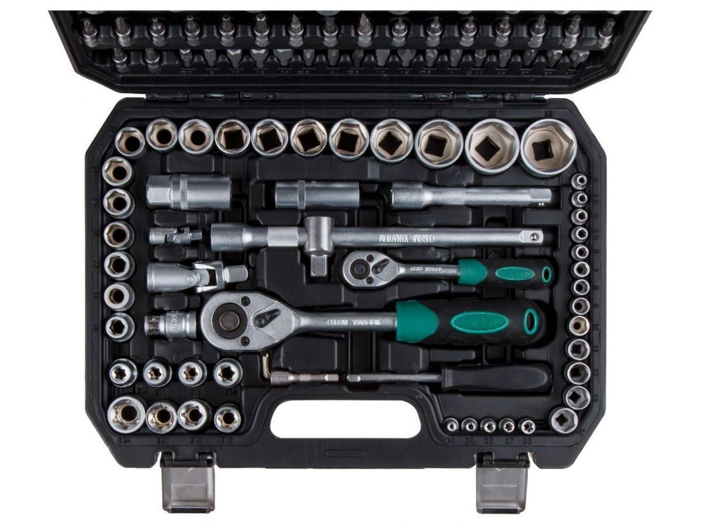 Набор головок и бит 108 предметов ВОЛАТ (1/4", 1/2", 6 граней )