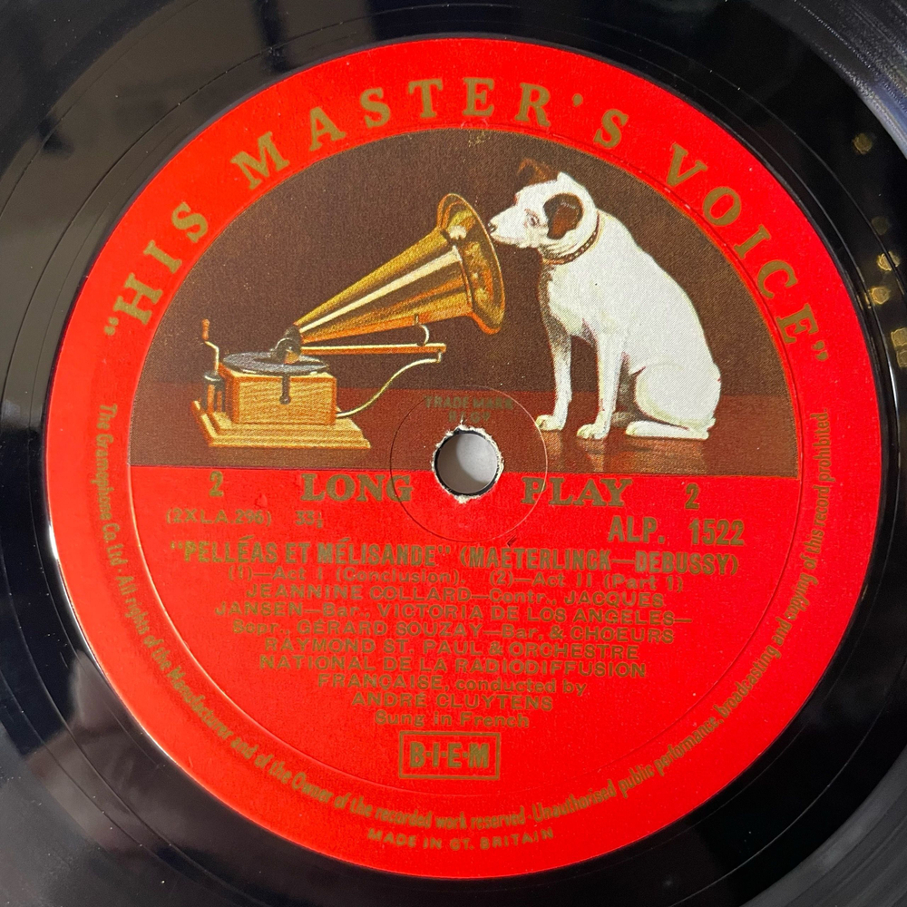 Винтажная виниловая пластинка LP Claude Debussy Pelleas Et Melisande (Англия 1957)