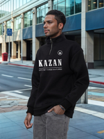 Толстовка мужская с зип-воротником "Kazan" черный