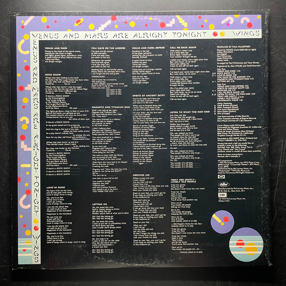 Wings – Venus And Mars (США 1975г.)