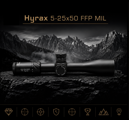 Флагман Hyrax 5-25x50ffp mil
