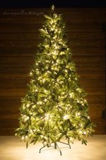 Елка с гирляндой «Барокко» (Литая+пвх) 240 см / 2,4 м