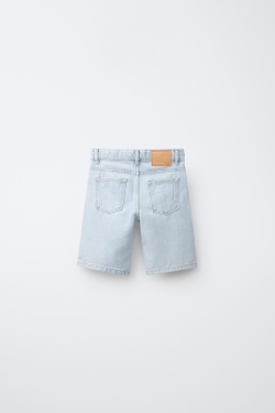 ZARA ДЖИНСОВЫЕ ШОРТЫ, ГОЛУБОЙ