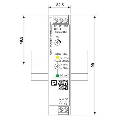 1066703 - QUINT4-PS/12-24DC/24DC/1.3/SC - Преобразователь DC/DC