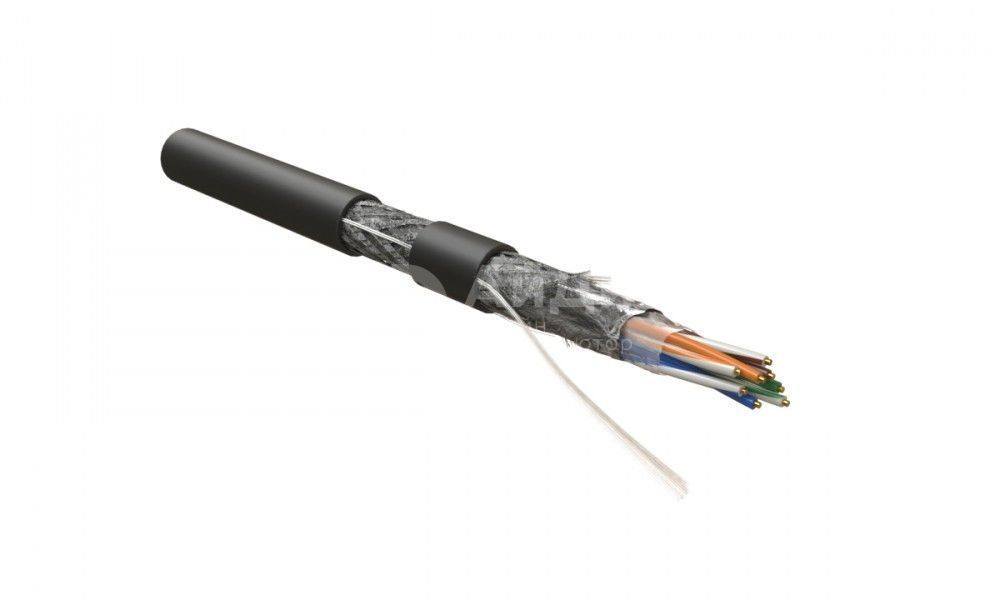 Кабель витая пара Hyperline SFUTP4-C5E-S24-OUT-PE-BK-500