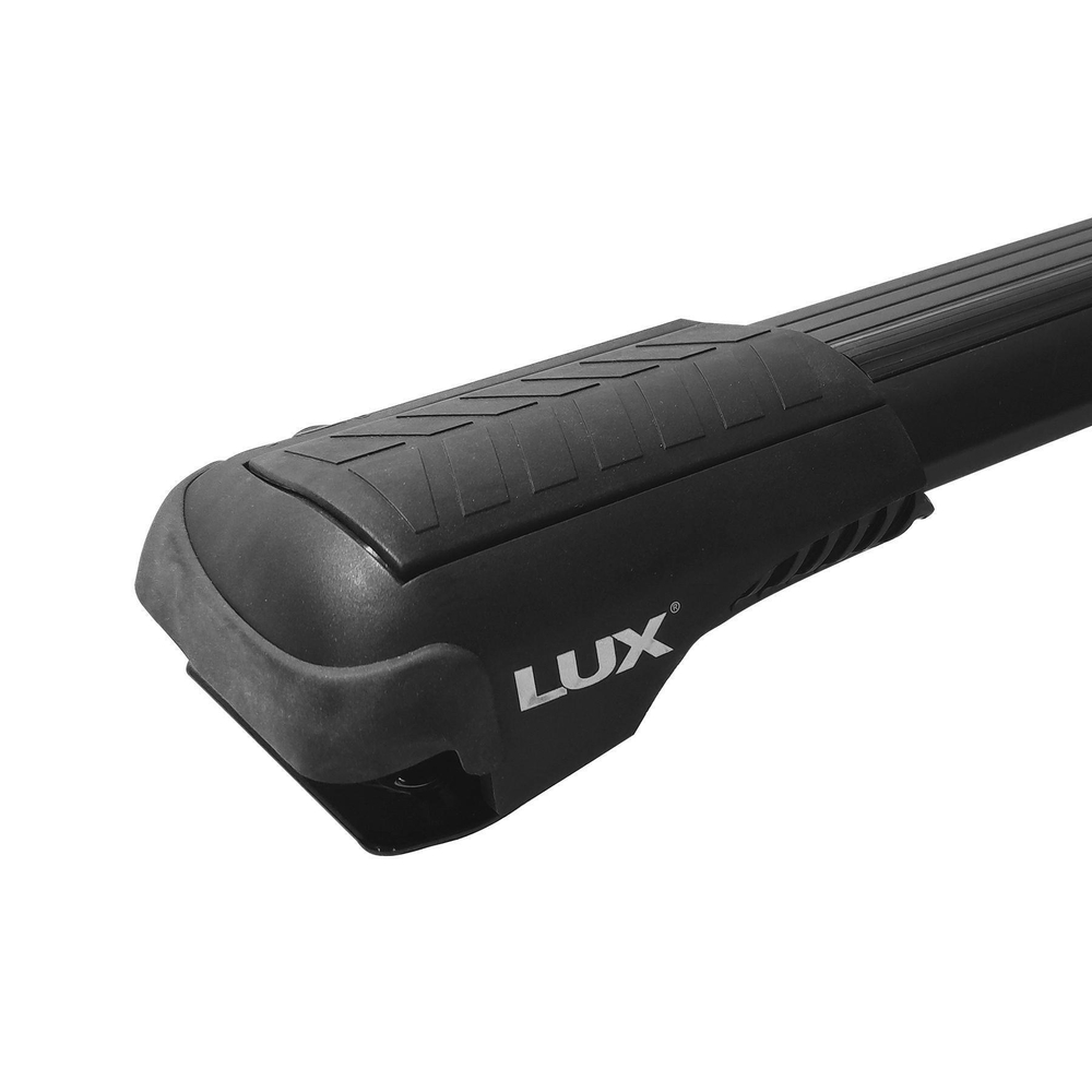 Багажник на рейлинги для Volvo XC90 (2002-2019) LUX HUNTER L53-B черный, с замком. Арт.791910