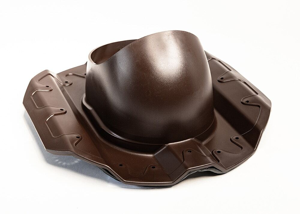 Турбодефлектор TD110, вент.выход 110 не утепленный, для кровельного профнастила 20мм, коричневый