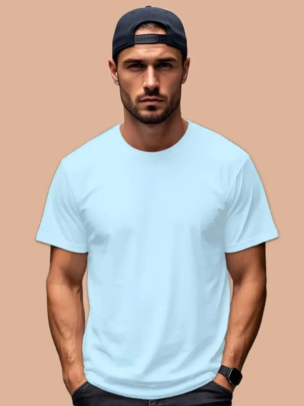 Футболка Взрослая.Премиум однотонная.1 шт