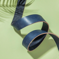 Ременная заготовка English Bridle VEG TAN Blue (3,6+ мм), цв. Синий