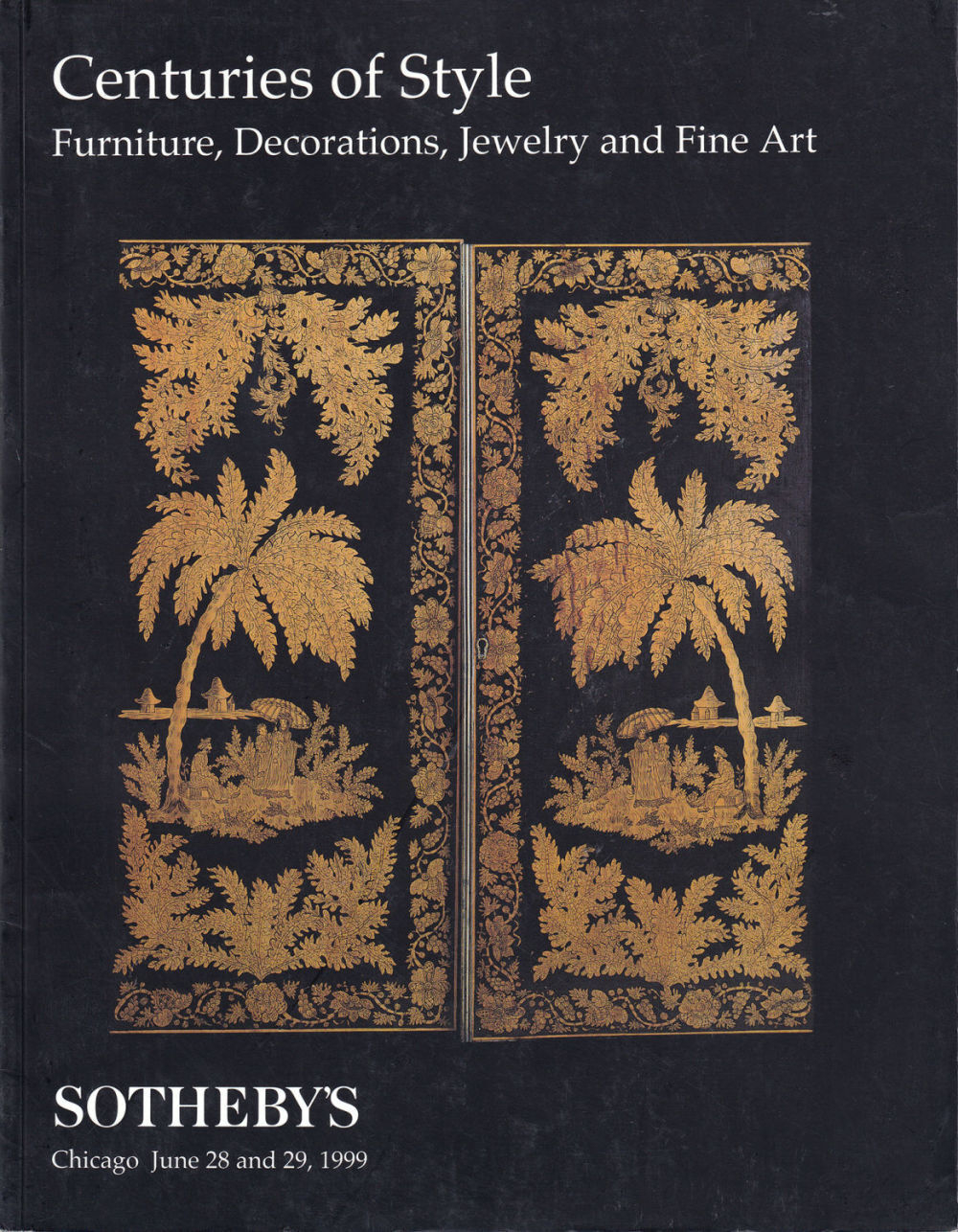 Каталог аукциона Sotheby’s, Чикаго, Мебель, декоративно-прикладное искусство, ювелирные украшения и предметы искусства от 28-29 июня 1999 года