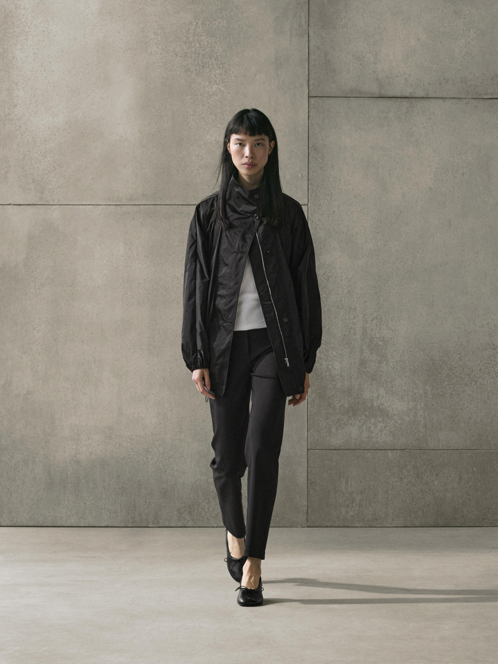 Massimo Dutti Бомбер с карманами, синий
