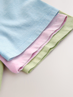 Футболка для девочки Next E44-344, 3 шт., Салатовый, Розовый, Голубой