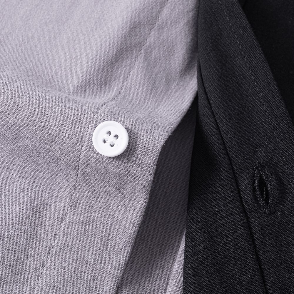 Сорочка Ymkashix Puff серая / черная