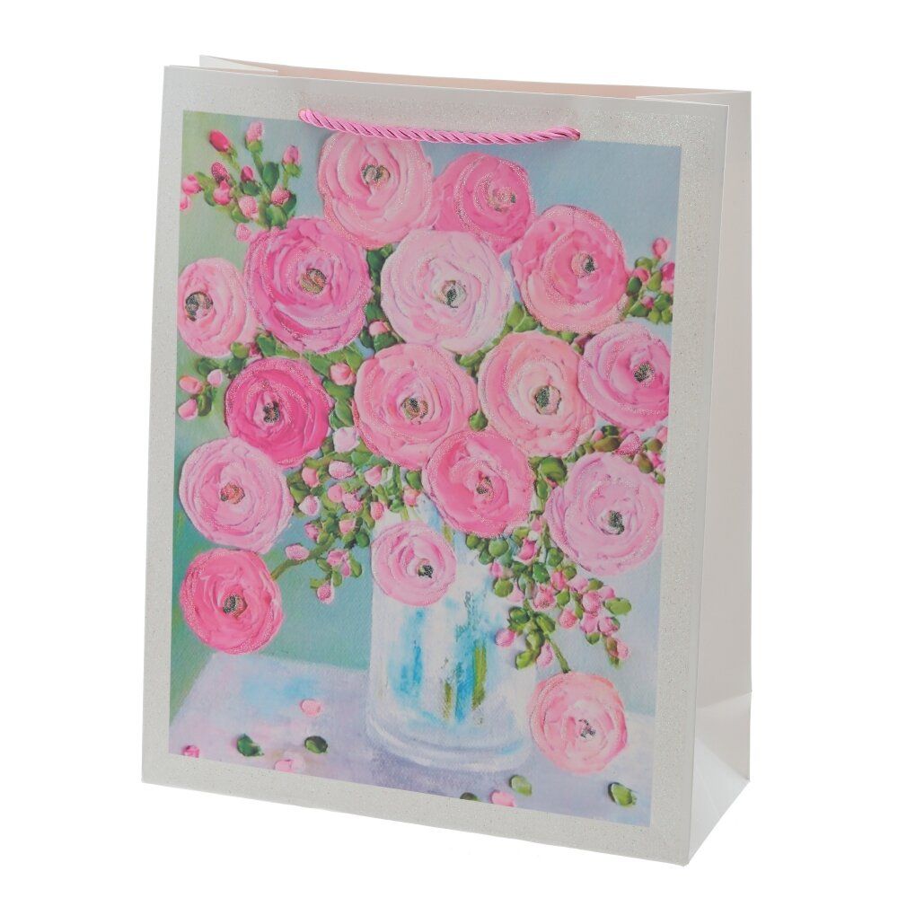 GAEM Пакет подарочный M (бумага 210г/м2, блок микс 12шт), L25,5 W10 H32 см, 4в.