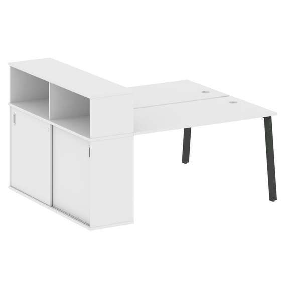 Метал Систем Рабочая станция с шкафом-купе на А-образном м/к БА.РС-СШК-2.3 Т