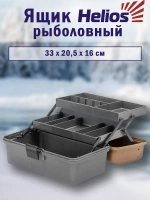 Ящик рыболовный для хранения снастей двухполочный синий