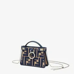Сумка Fendi Peekaboo Iconic Mini синий