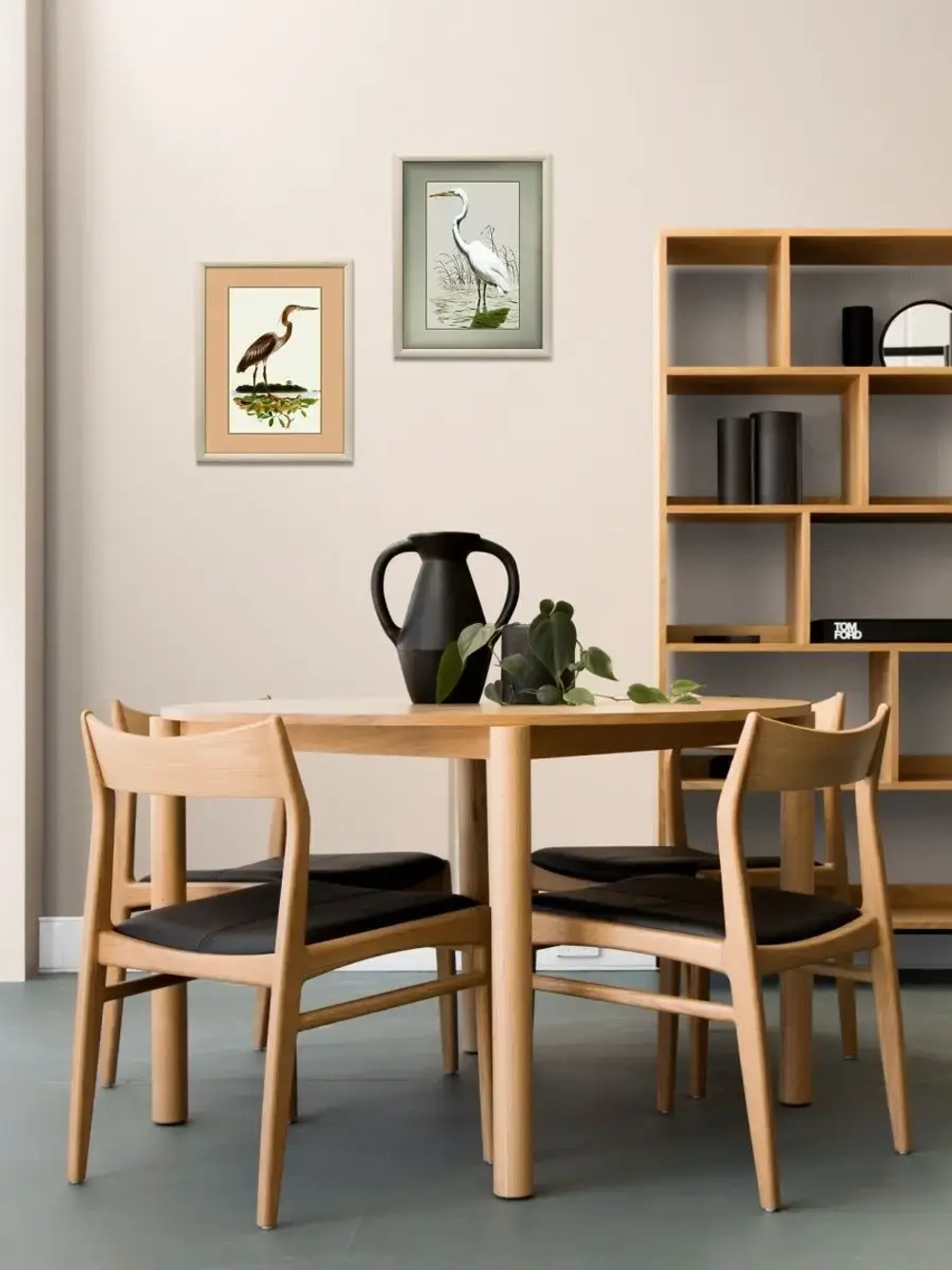 Картина на бумаге "Цапля"