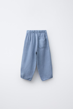 Брюки baggy из 100% льна