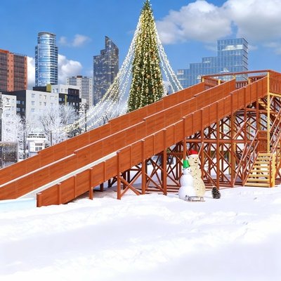 Зимняя горка Савушка Зима 12 с длинным скатом