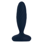 Темно-синяя анальная вибропробка 12см с поступательными движениями Svakom Jordan SA297A