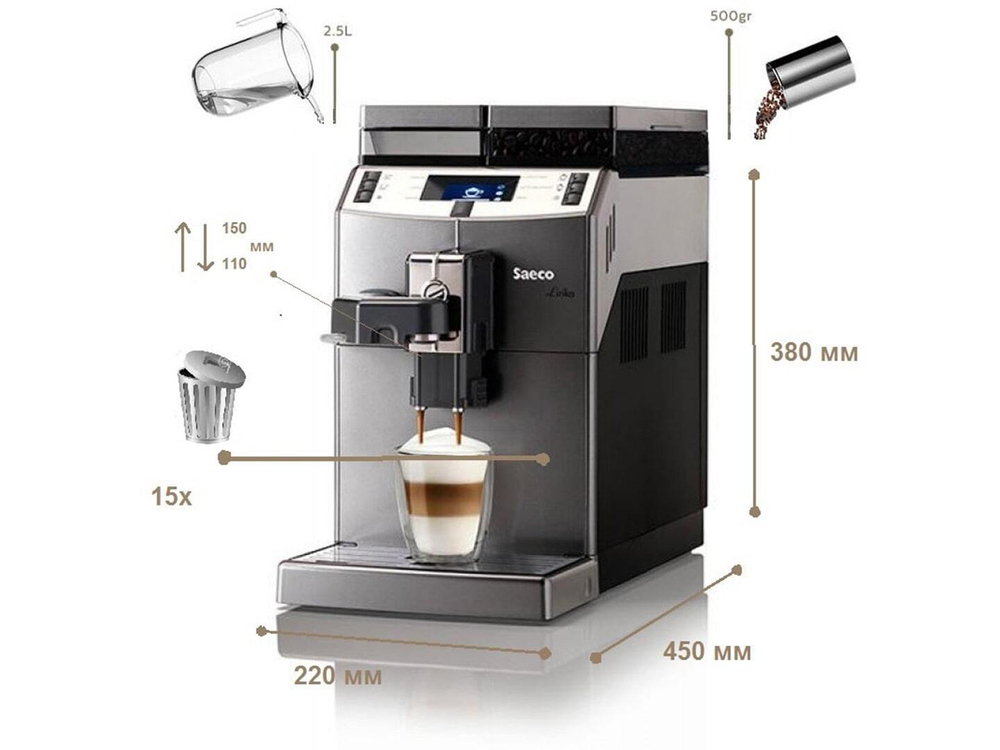 Аренда на 1 месяц кофемашины Saeco Lirika One Touch Сappuccino