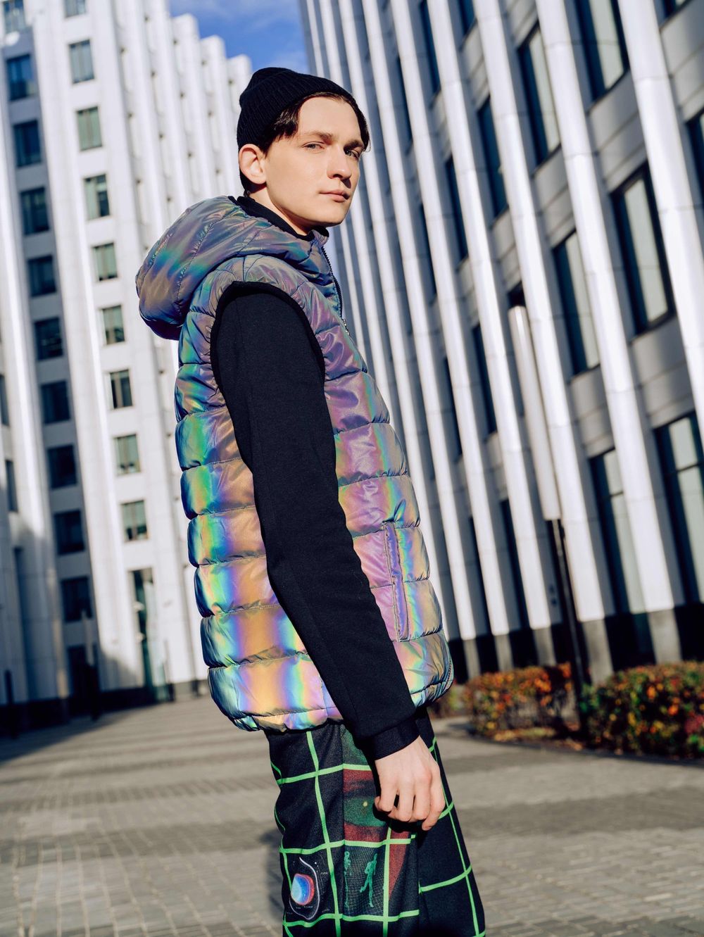 Жилет Гидроплан Rainbow Светоотражающий Черный Унисекс