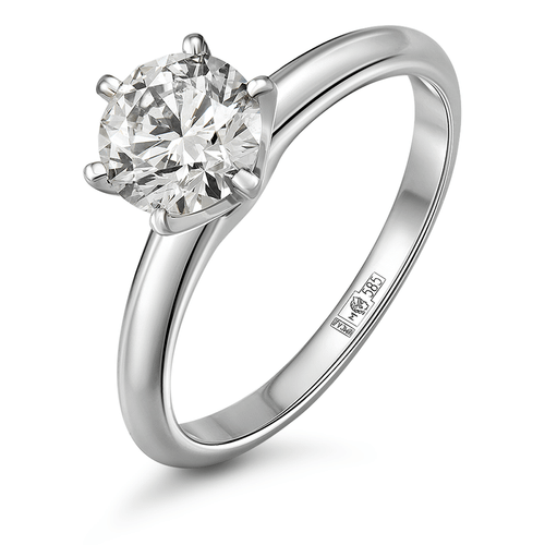 Кольцо с выращенным бриллиантом 1,521 ct