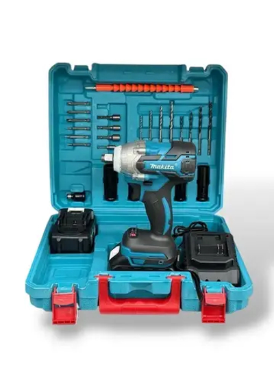 Ударный гайковерт Makita , 2 АКБ + кейс